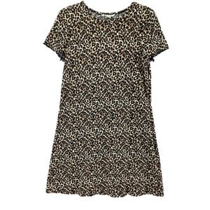 American Eagle Dress Womens Large Animal Print Waffle Knit Flintstone Costume